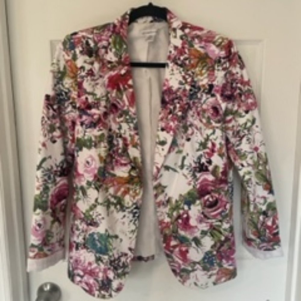 Liz Claiborne floral blazer